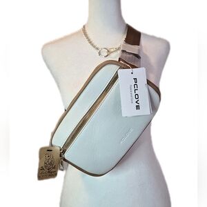 NWT White and Tan Women's Bag